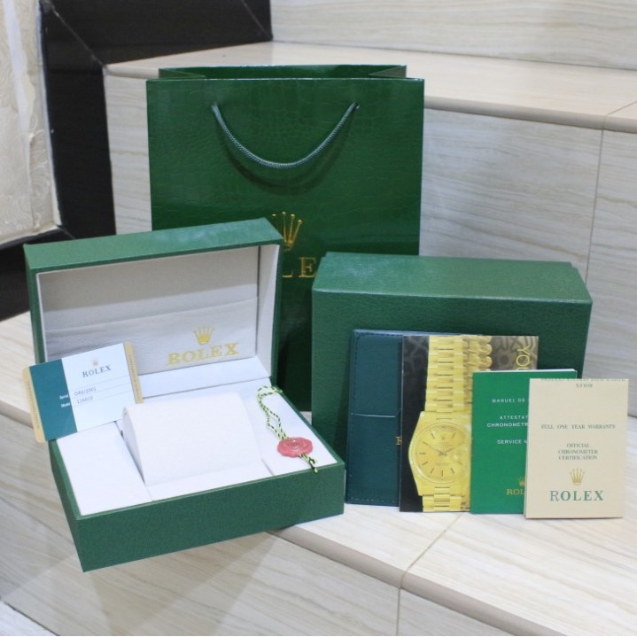 Box Kotak Jam Tangan Original ROLEX Kayu asli