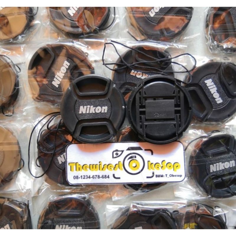 Lens Cap Nikon 52mm tutup lensa nikon nikkor 18-55mm
