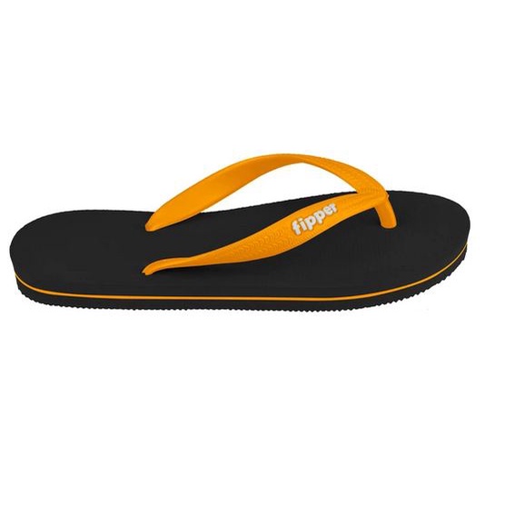 Sandal Fiper Slick Black Mustard Original