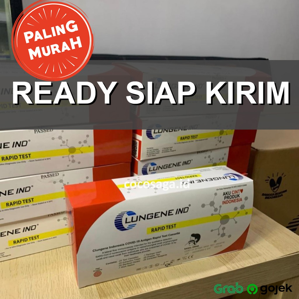 Antigen Swab Test Lungene Merah 1 BOX (isi 25)