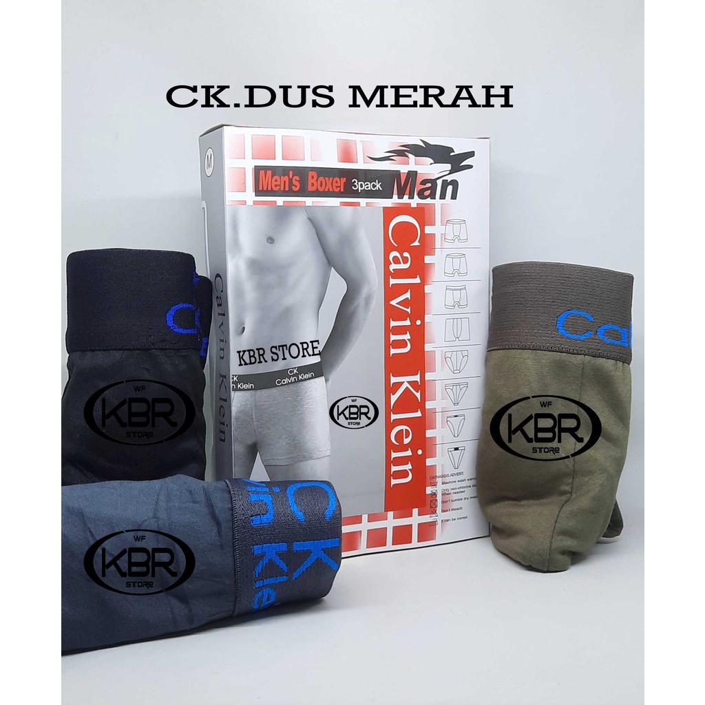 DALAMAN PRIA UNDERWAER PRIA BOXER PRIA KBR STORE ISI 3 PCS