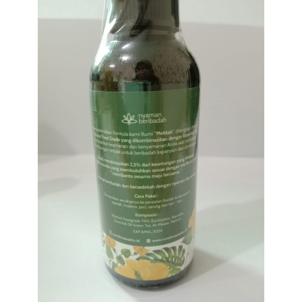 RUMI SPRAY HIGIENIS SAJADAH DAN MUKENA AROMA MEKKAH 50 ML