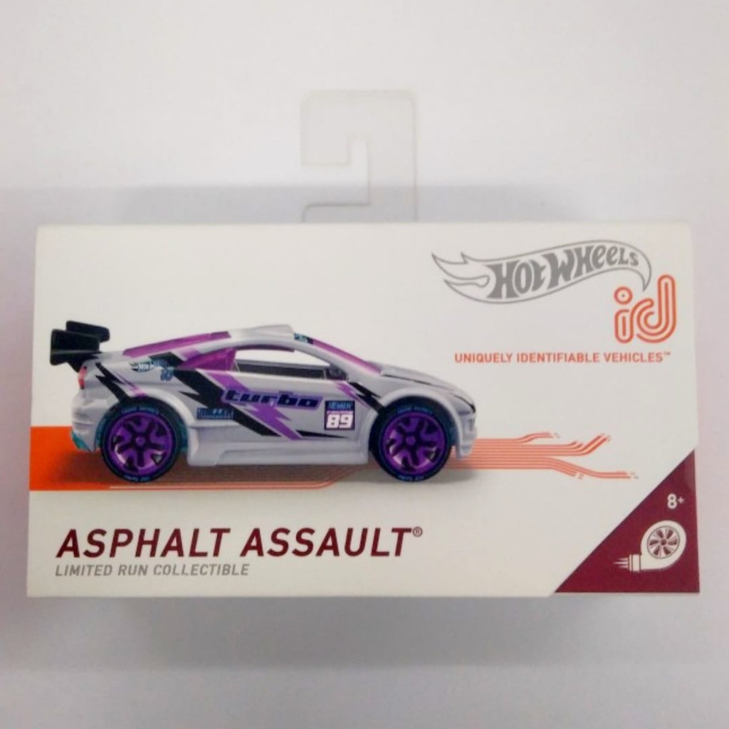 Diecast Hot Wheels ASPHALT ASSAULT HW ID Hotwheels Limited Run Collectible Scanable Mobil Mainan