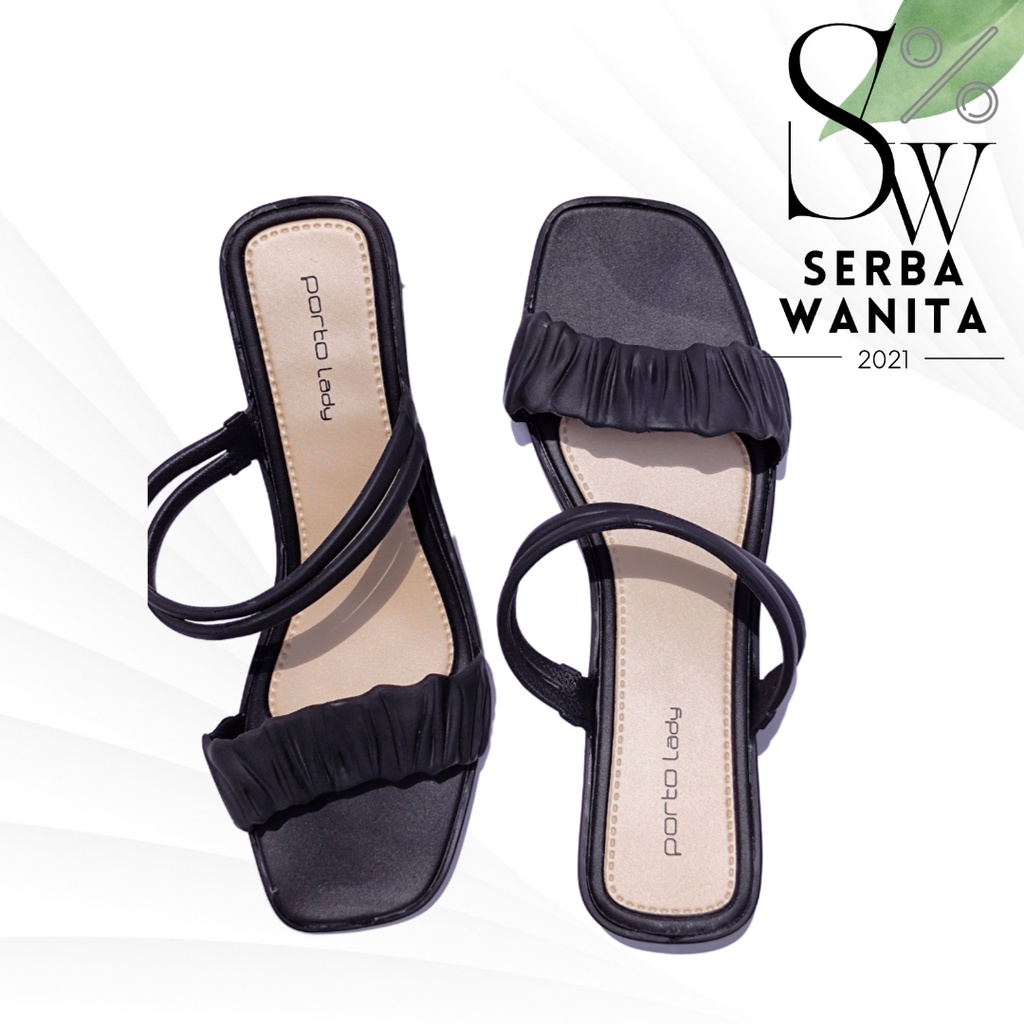 Sendal Wanita Karet Jelly 2023 Terbaru Porto Lady ZKS Sendal Jelly Tali Wanita Terkini Sandal Wanita Terbaru Sendal Jelly wedges