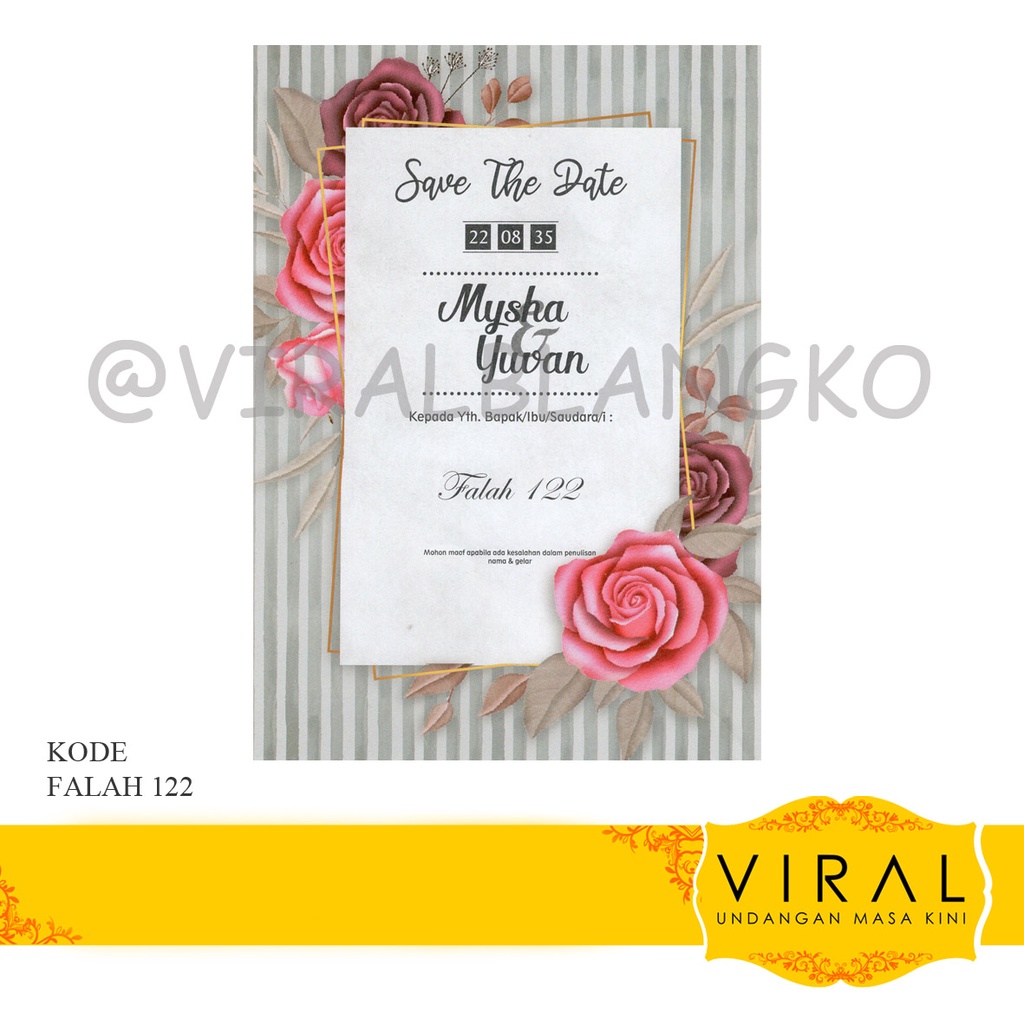 Blangko Undangan Pernikahan Falah 122 Harga Murah