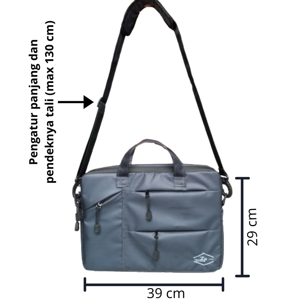 Tas Laptop 14 Inch Pria Wanita Jinjing Selempang Anti Air Waterproof Tas Leptop 13 - 14 inch Tenteng Slempang Laki Cewek Tas Laptop Shoulder Bag Anti Air Waterproof