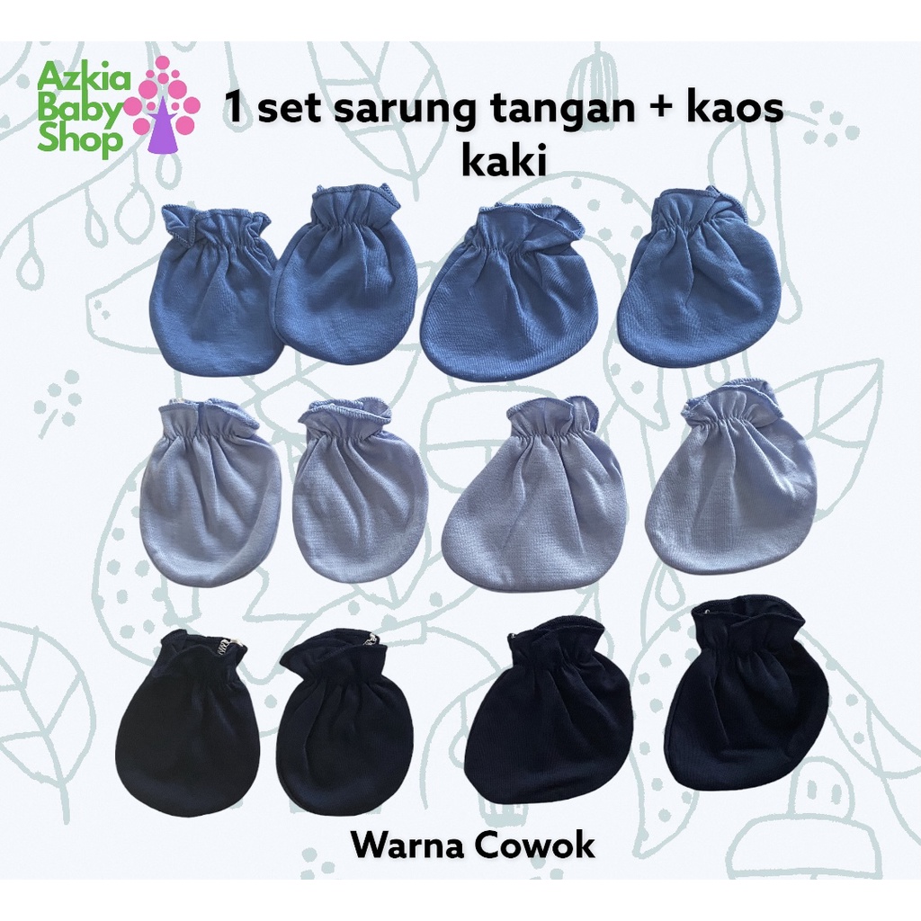 SET KAOS KAKI SARUNG TANGAN BAYI LEMBUT SNI WARNA CANTIK TUTUP TANGAN BAYI KAUS KAKI BAYI