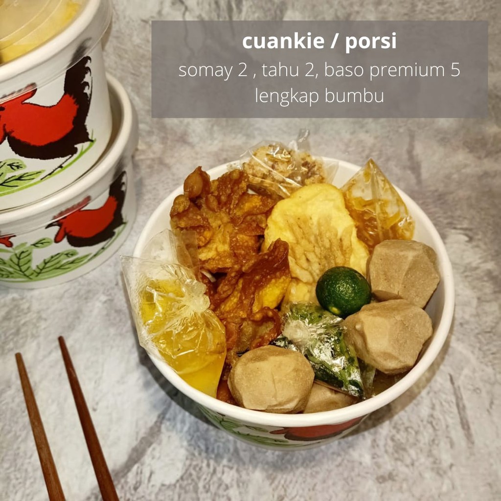 

Baso Cuanki khas Bandung pedas gurih seger harga Murah