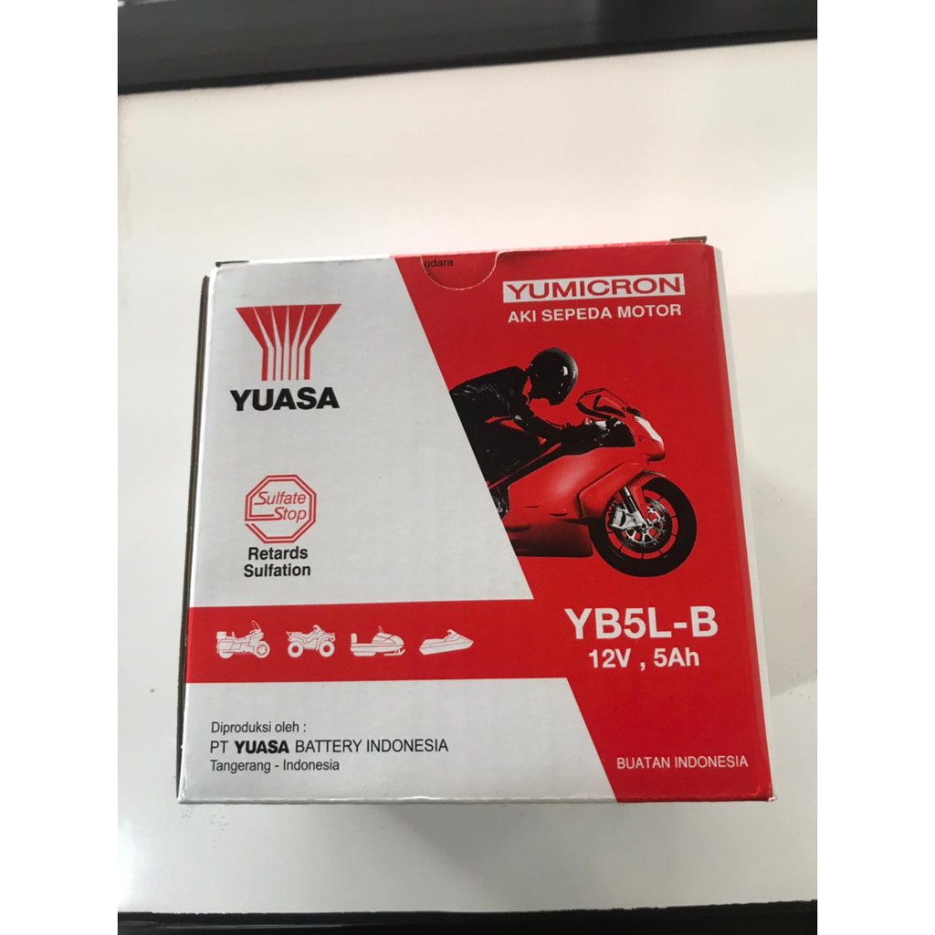 Aki Basah Yuasa YB5L-B Grand Supra Mio Shogun Mega PRO Vega ZR Jupiter