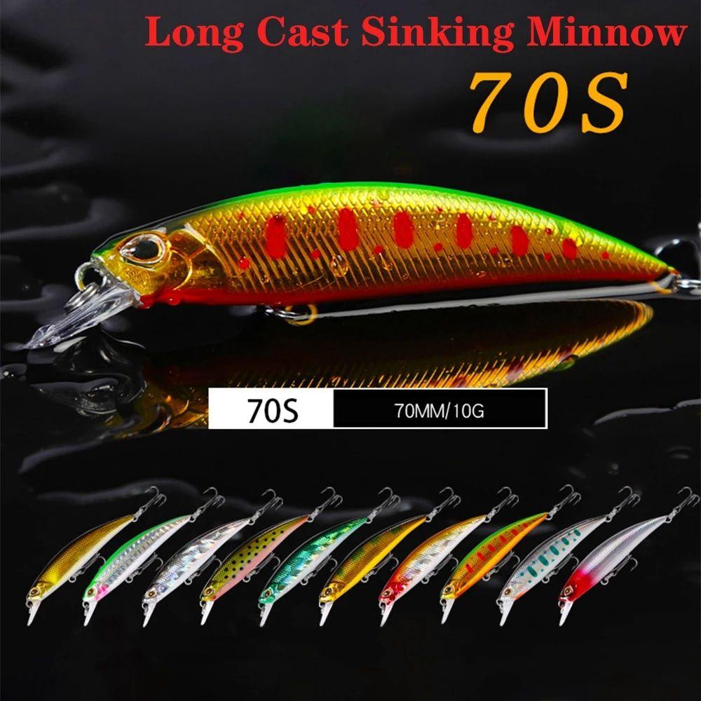 Top Sinking Minnow Baits Multicolor Tackle Umpan Ikan Kecil Luar Bermanfaat