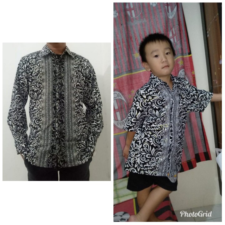 SB Collection Couple Dadboy Raditya Atasan Kemeja Batik Modern Anak Dan Ayah Pria