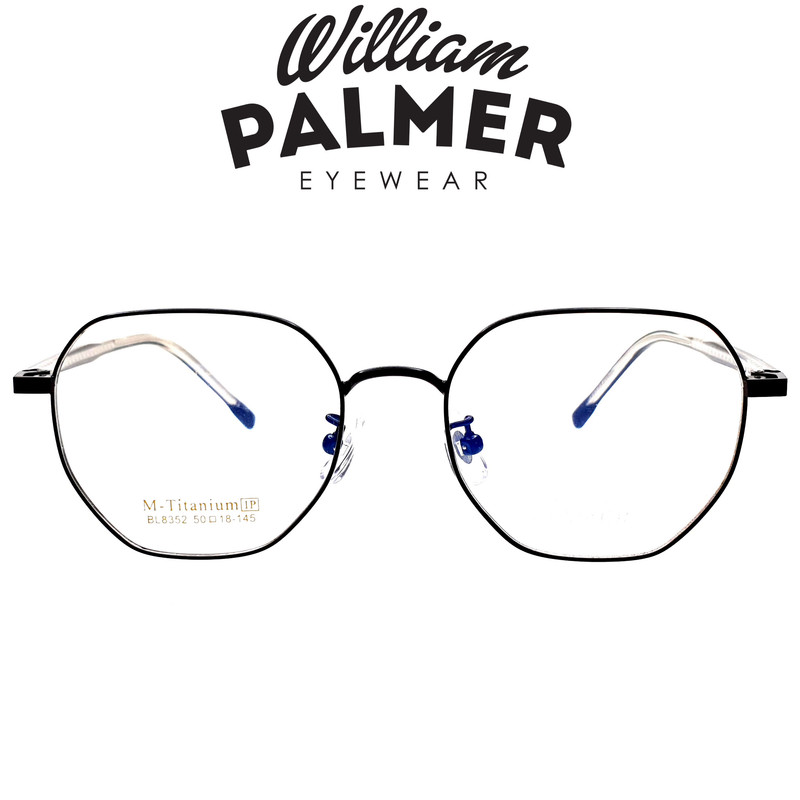William Palmer Kacamata Pria Wanita Titanium 8352 C5 Black