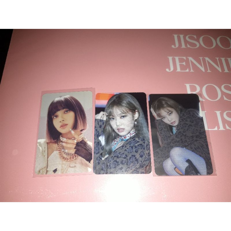 SHARING PHOTOCARD POSTER POB BLACKPINK PHOTOBOOK 4+1 PC JENNIE LISA