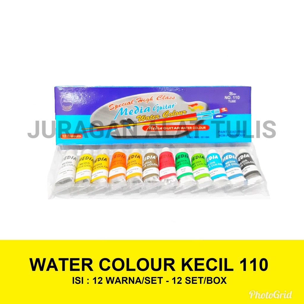

CAT AIR / WATER COLOUR 12 WARNA MEDIA GUITAR NO. 110