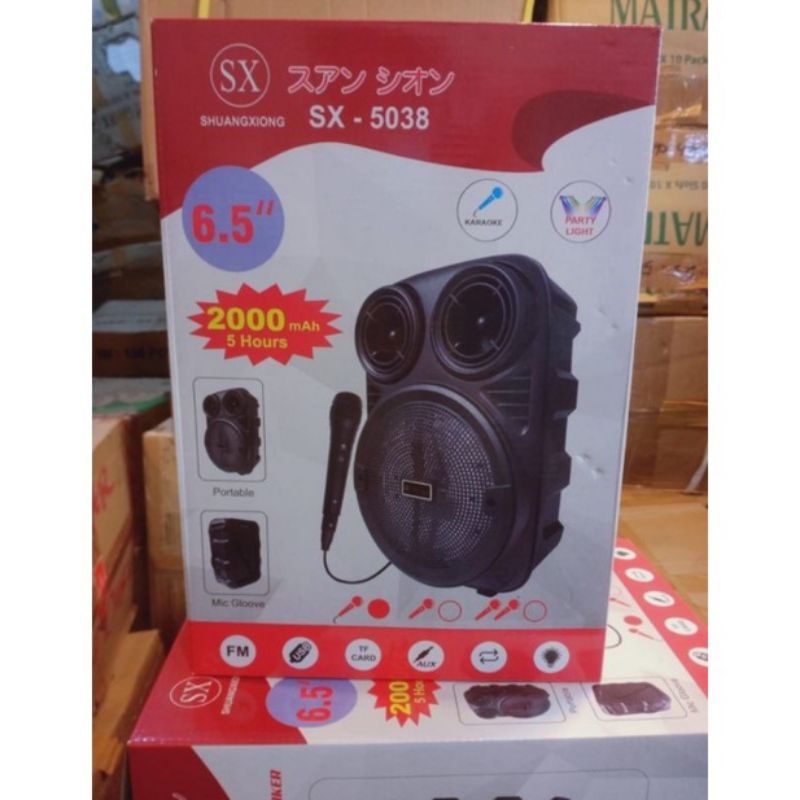 cod speaker mitting salon aktip subwoofer SX-5038  free mik bluetooth mp3 salon