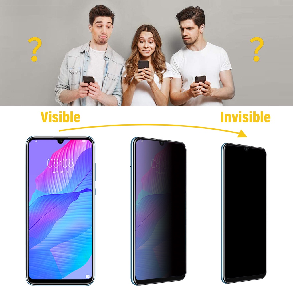 Tempered glass AntiSpy Full REALME/sfra/Anti Minyak Pelindung Protector Cover Layar Screen Handphone Kamera