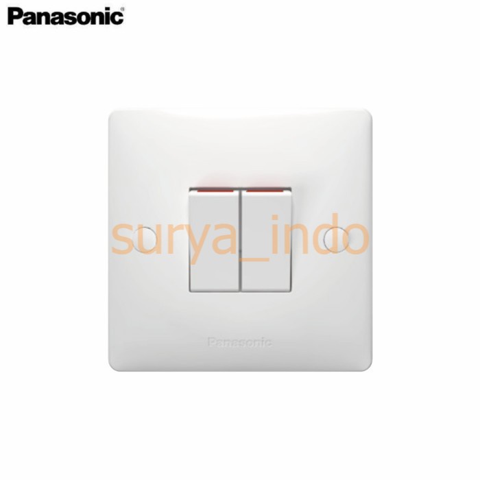 SAKLAR SERI / GANDA PANASONIC WABJ5021-N DOUBLE SWITCH ACROSEA