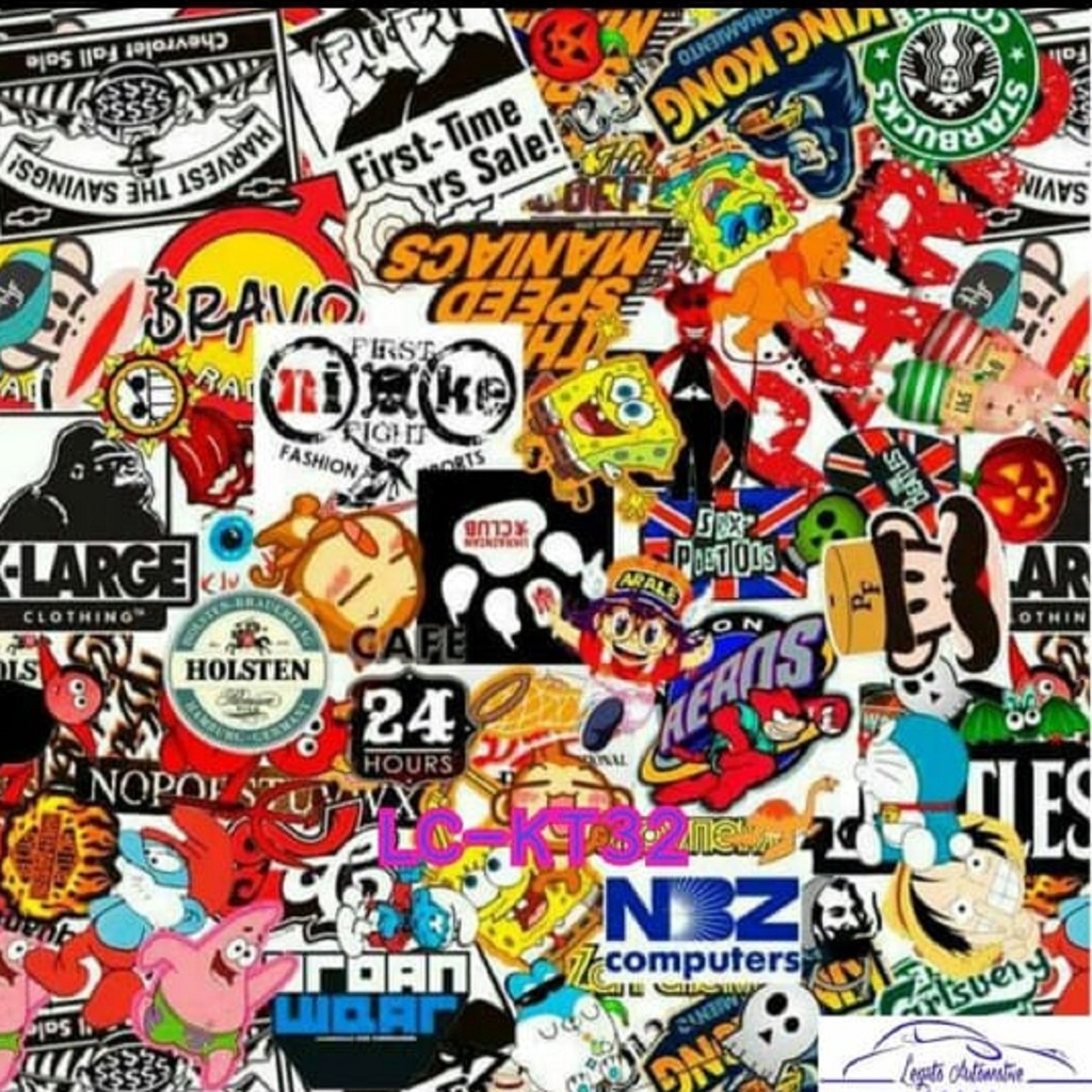 WTP CARBON CELUP MOTIF KARTUN MURAH KODE LC-KT32 WATER TRANSPER PRINTING FILM HYDROGRAPHIC,BUKAN KEV