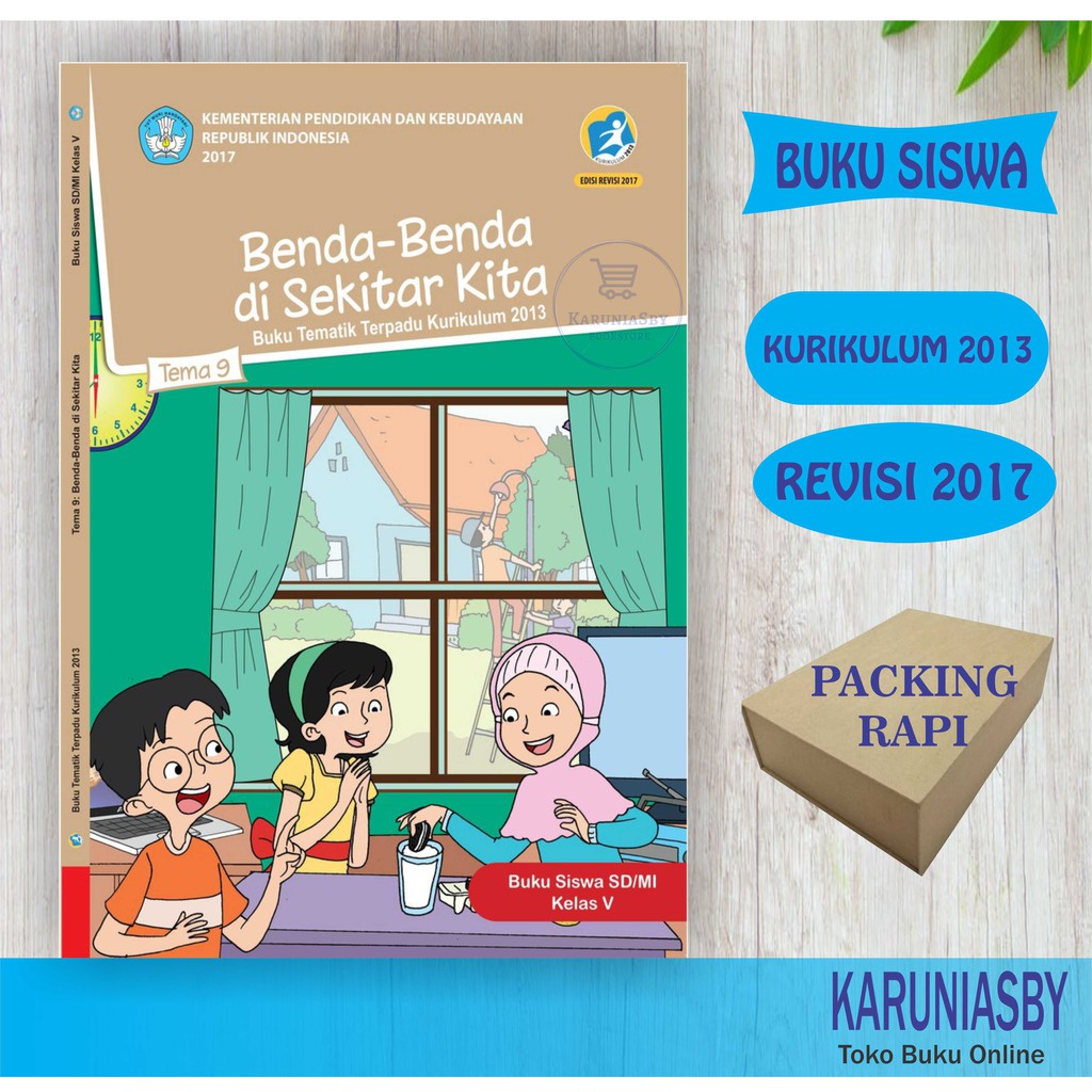 Buku Tematik Sd Kelas 5 Tema 9 Benda Benda Di Sekitar Kita Revisi 2017 Terbaru Shopee Indonesia