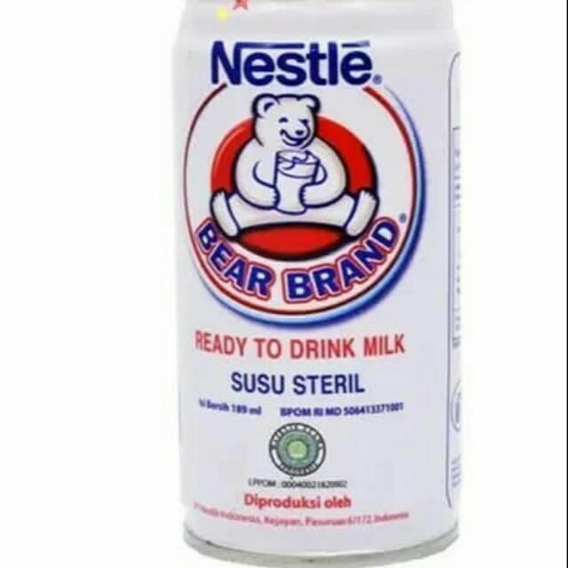 

BEAR BRAND 189 ml. Ready to drink milk.