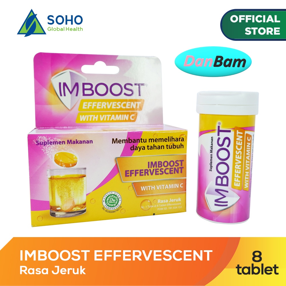 Imboost Effervescent With Vitamin C - 1 Tube 8 @Tablet