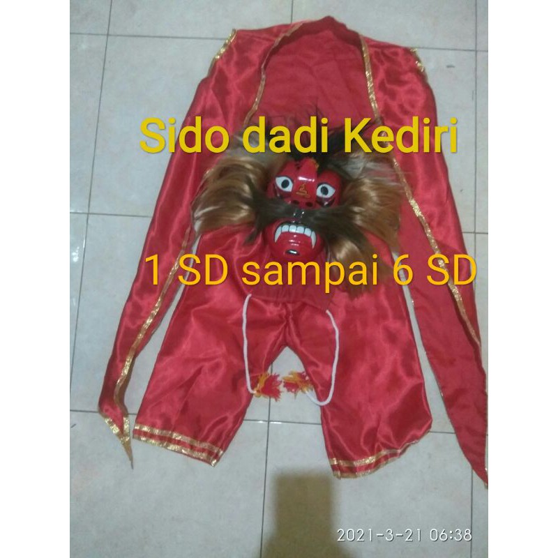 topeng ganongan baju ganong kostum bujang ganongan