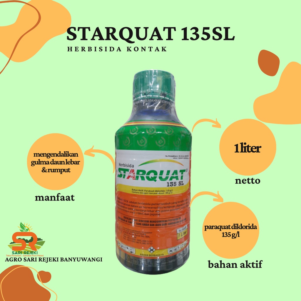 STARQUAT 135SL 1L HERBISIDA KONTAK