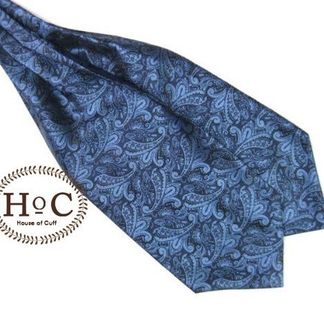 Houseofcuff  Dasi Ascot Tie ASCOT / CRAVAT TIE DARK BLUE
