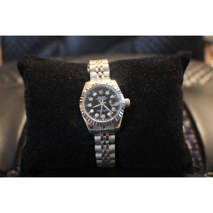 Jam Tangan Rolex Black Date Just Oyster Perpetual Size Small