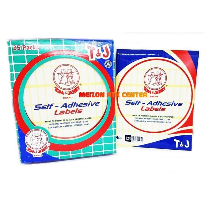 

STICKER LABEL TOM & JERRY T&J No. 123