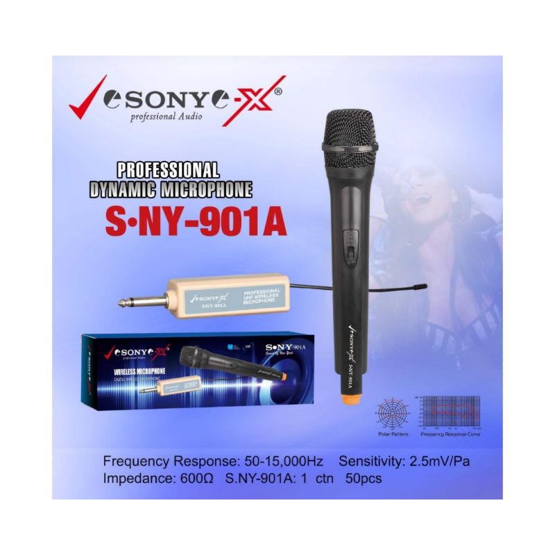 Microphone wireless SONY 901 A Mic karaoke tanpa kabel SONY5