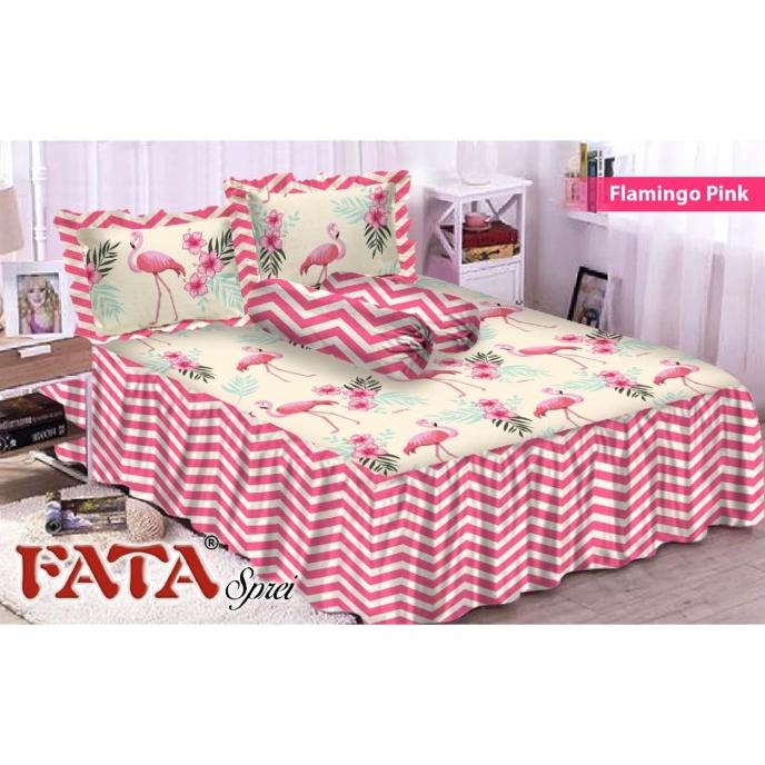 SPREI RUMBAI FATA FLAMINGO PINK 180X200 & 160X200