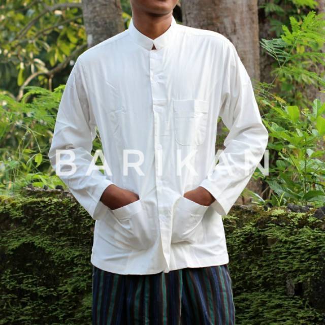 Baju Musli Pria Putih Polos Panjang, Baju Koko, Baju Taqwa
