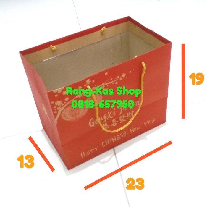 

✨ BISA COD ✨ Paper bag IMLEK Merah KT02 Medium Craft doff