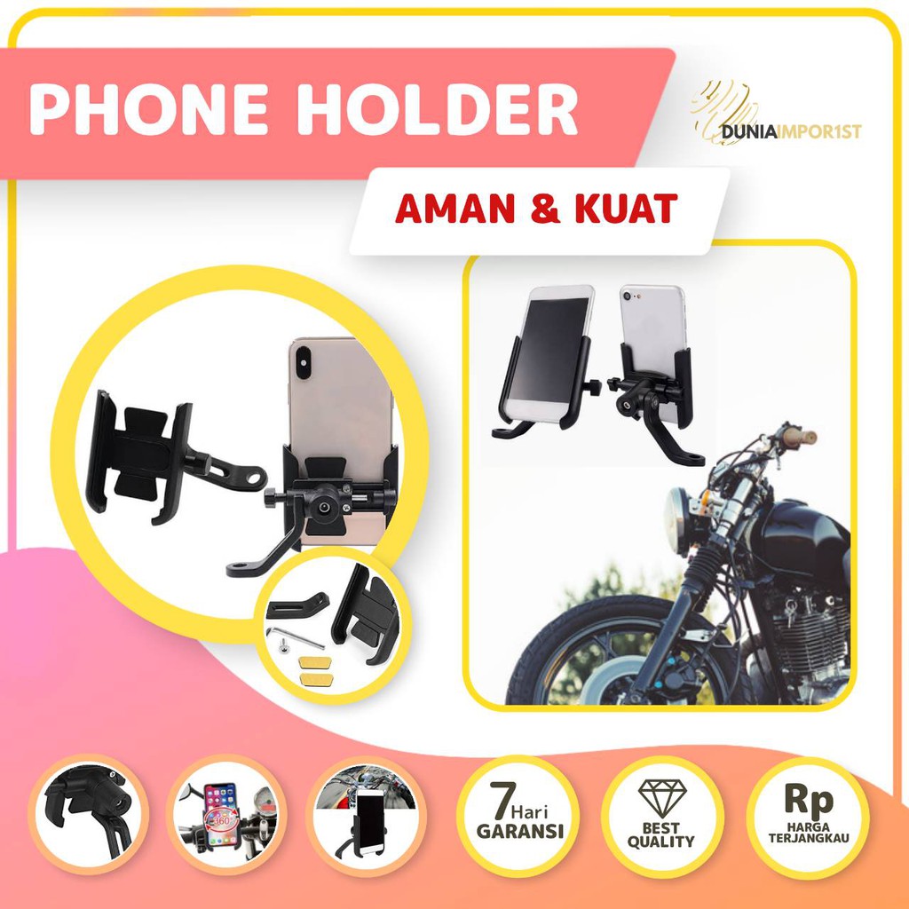  Sepeda  Motor  Phone Holder Stang  Holder HP GOJEK GRAB 