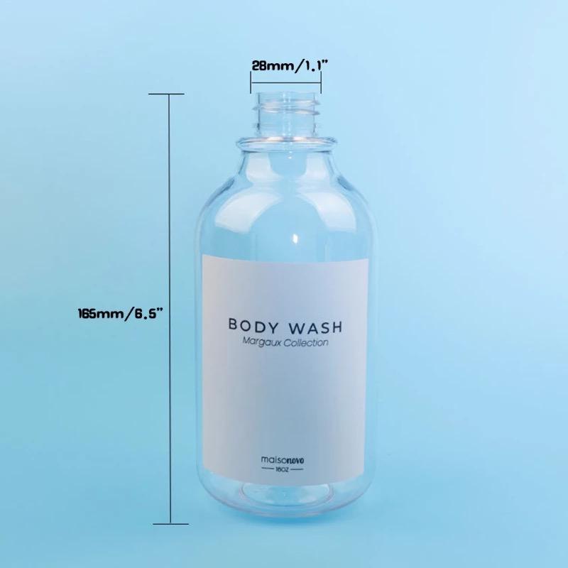 tempat pet botol sabun sanitizer kosong 500ml / bathroom refill pet bottle dispenser pump soap shampo body wash shower gel lotion sanitizer wood grain pump neck