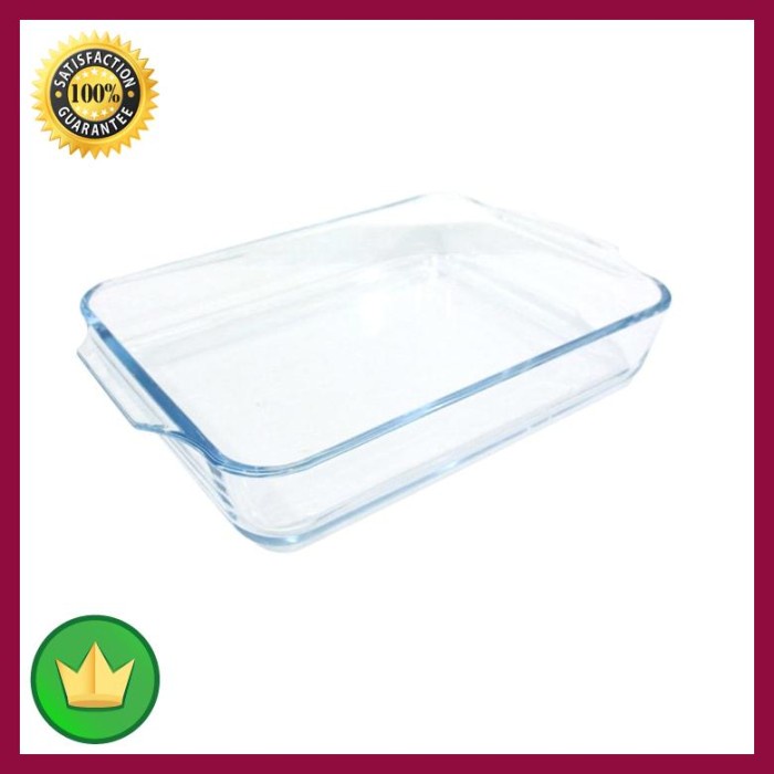 Loyang Kaca - Loyang Kaca Persegi Panjang 2 Ltr
