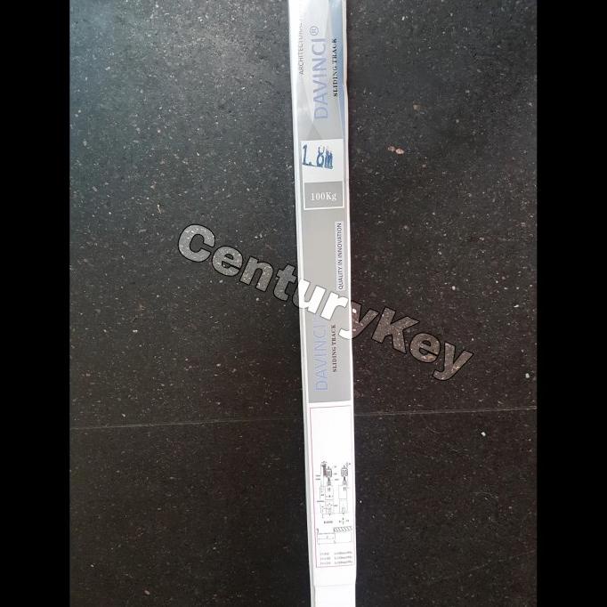 Rel Pintu Sliding Geser Gantung 1.8 M D3 180 cm Aluminium Roda Set