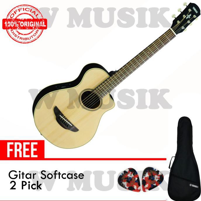 Yamaha Gitar (3/4) Apx T2/ Apxt2/ Apx-T2 - Nt+Softcase + 2 Pick