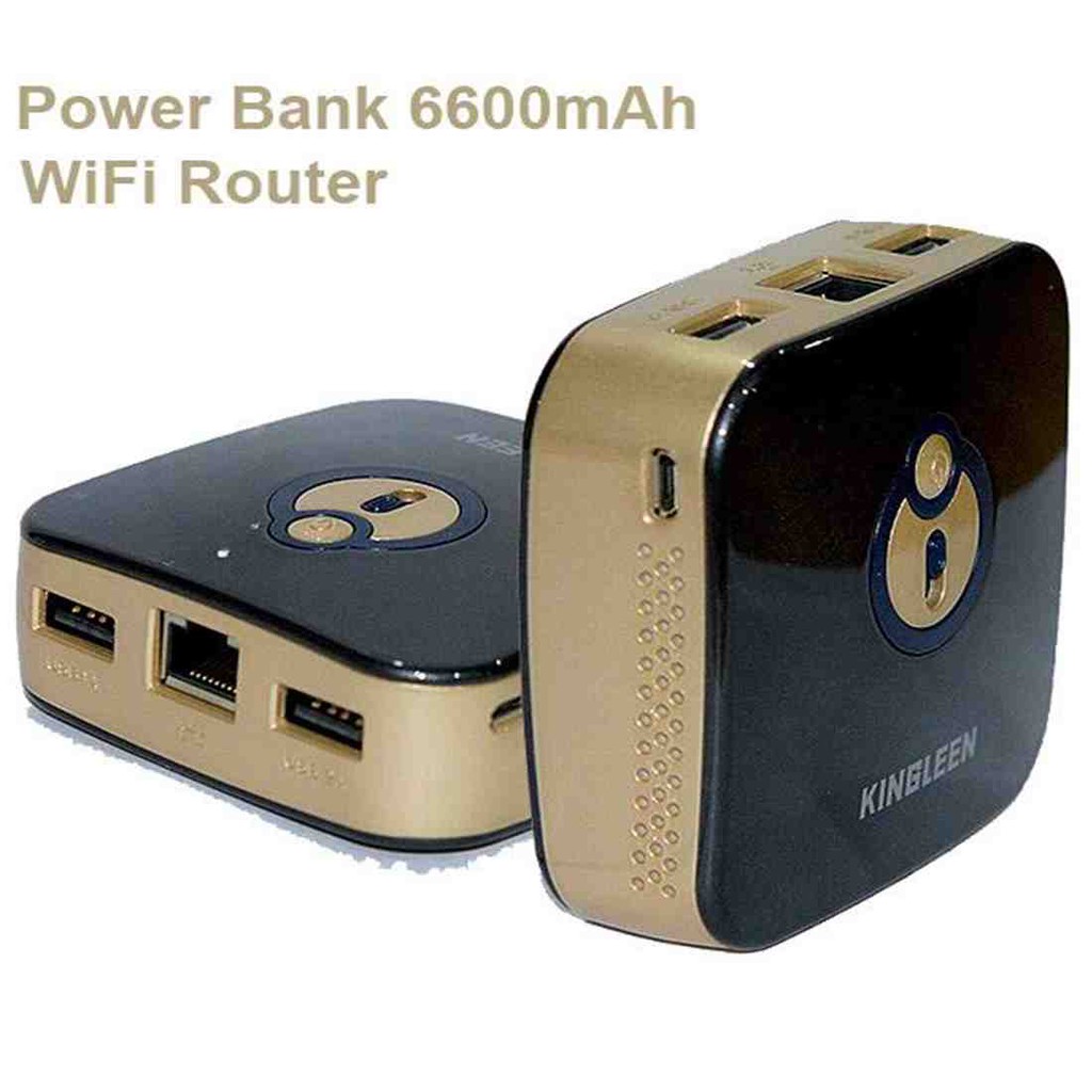 POWERBANK KINGLEEN 6600MAH + WIFI ROUTER PB PLUS