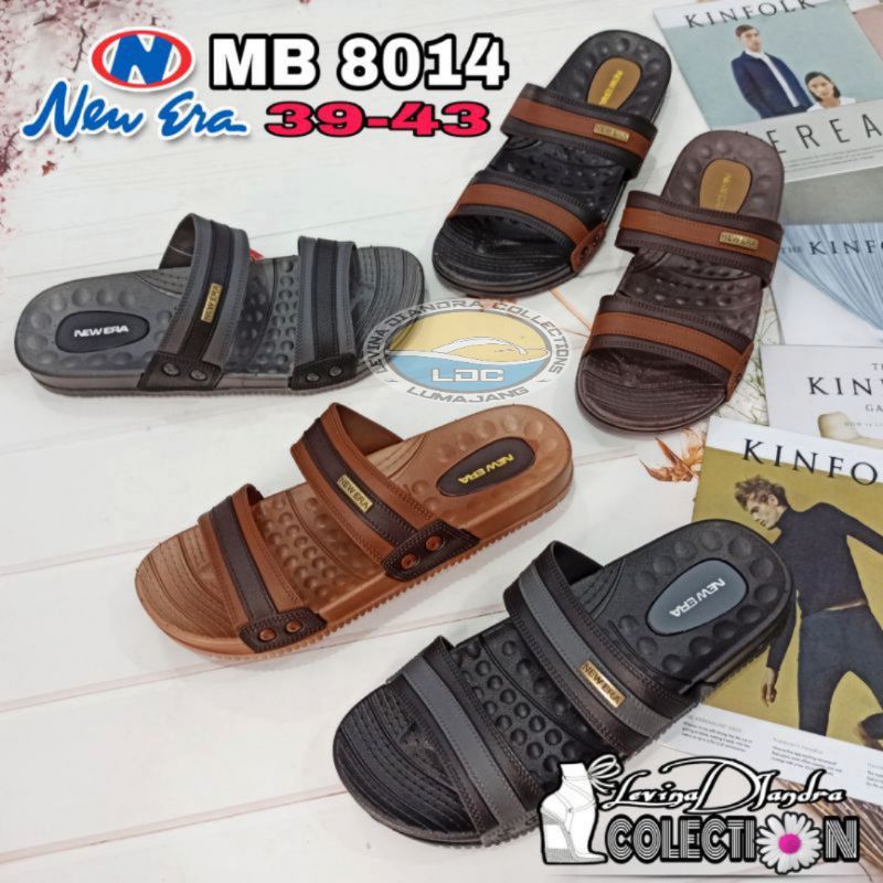 SANDAL SELOP KARET MBAN DUA PRIA NEW ERA MB 8014 39-43