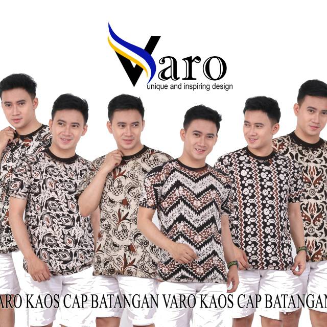 Kaos Oblong Batik Cap Asli Pekalongan FullCotton Jamin Adem ORIGINAL PRODUK