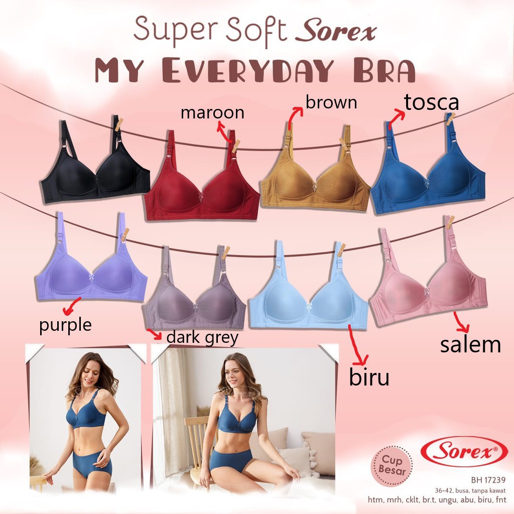 babybear Bh Bra Sorex 17239 Super Soft | Bra Busa Tipis Tanpa Kawat |