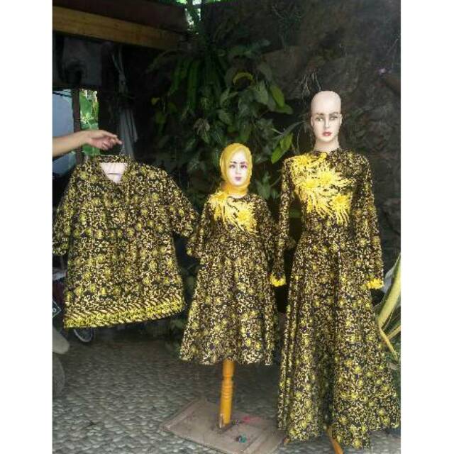 Baju pesta anak murah/gamis batik anak/baju batik murah/baju batik couple/gamis couple