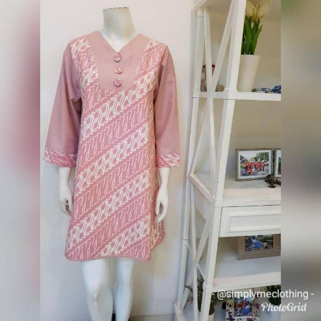 Tunik batik kombinasi katun toyobo