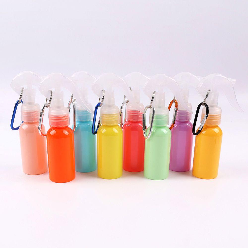 [Elegan] Botol Spray Dengan Keychian Wanita Portable Travel Hand Soap Hand Sanitizer Carabiner Hook Trigger Botol Semprot