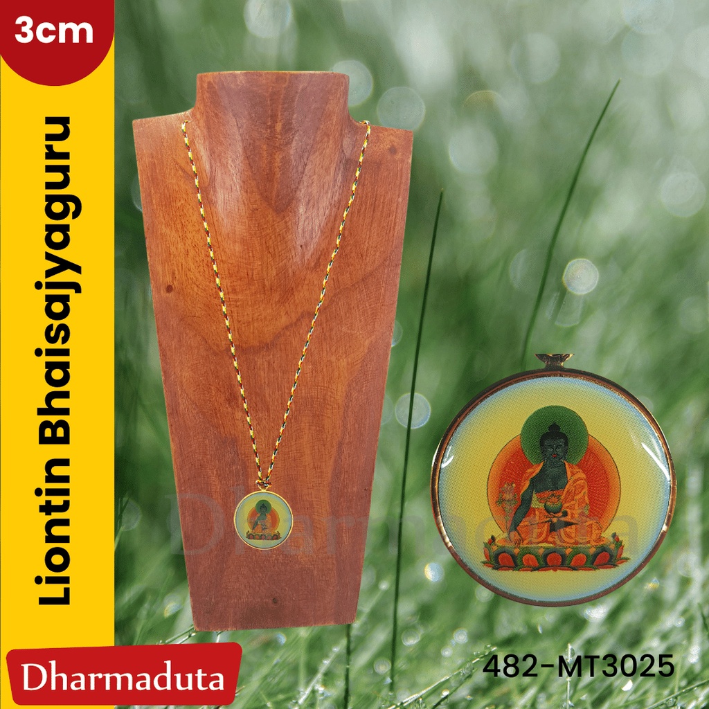 Liontin Bhaisajyaguru Buddha D3cm pendant Kalung