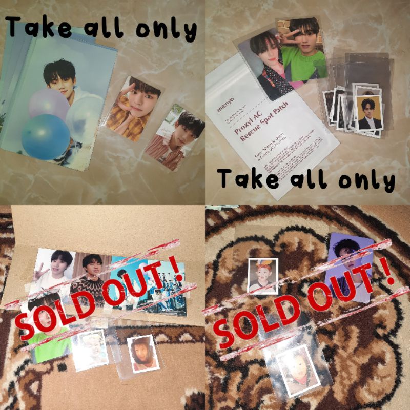 Photocard haruto selca green (haruto bata), jaehyuk selca green (jae boba)