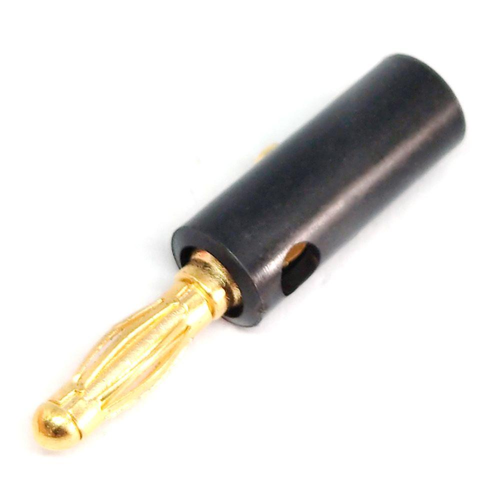 AUGUSTINA Konektor Audio Golden Hitam Merah 4mm Adaptor Kabel Kawat