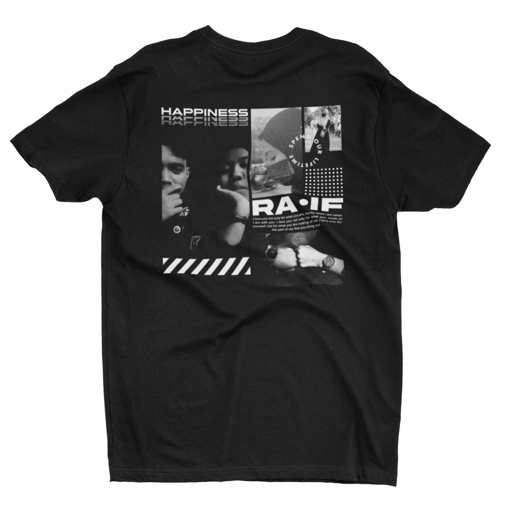 Kaos Bucin HAPPINESS Aesthetic DesainStreet Wear Custom | Tshirt Viral Streetstyle Blurdistrict Mine